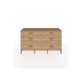 Dienni Hyperion Konsol 6 Çekmeceli 176 x 44 x 99 cm Antrasit - Çam