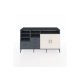 Dienni Hyperion Konsol 7 Raflı 4 Çekmeceli 2 Kapaklı 176 x 44 x 99 cm Antrasit - Antrasit - Aytaşı