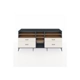 Dienni Hyperion Konsol 7 Raflı 4 Çekmeceli 220 x 44 x 99 cm Antrasit - Aytaşı - Çam
