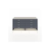 Dienni Hyperion Konsol 8 Çekmeceli 176 x 44 x 99 cm Antrasit - Antrasit - Aytaşı