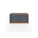 Dienni Hyperion Konsol 8 Çekmeceli 176 x 44 x 99 cm Çam - Çam - Antrasit