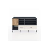 Dienni Hyperion Konsol 8 Raflı 2 Çekmeceli 1 Kapaklı 176 x 44 x 99 cm Çam - Antrasit - Aytaşı