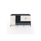 Dienni Hyperion Konsol 8 Raflı 2 Çekmeceli 3 Kapaklı 176 x 44 x 99 cm Antrasit - Antrasit - Aytaşı