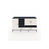 Dienni Hyperion Konsol 8 Raflı 2 Çekmeceli 3 Kapaklı 176 x 44 x 99 cm Antrasit - Aytaşı