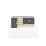 Dienni Hyperion Konsol 8 Raflı 2 Çekmeceli 3 Kapaklı 176 x 44 x 99 cm Aytaşı - Aytaşı - Antrasit