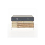 Dienni Hyperion Konsol 8 Raflı 3 Çekmeceli 4 Kapaklı 176 x 44 x 99 cm Aytaşı - Çam - Antrasit