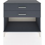 Dienni Hyperion Şifonyer 2 Çekmeceli 88X44X80 Antrasit-Antrasit