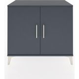 Dienni Hyperion Şifonyer 2 Kapaklı 88X44X80 Antrasit-Antrasit