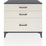 Dienni Hyperion Şifonyer 3 Çekmeceli 88X44X80 Antrasit-Aytaşı