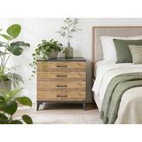 Dienni Hyperion Şifonyer 4 Çekmeceli 88x44x80 Antrasit-Çam