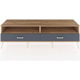 Dienni Hyperion Tv Ünitesi 2 Raflı 2 Çekmeceli 176X44X51 Çam-Antrasit/çam