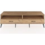 Dienni Hyperion Tv Ünitesi 2 Raflı 2 Çekmeceli 176X44X51 Çam-Çam/çam