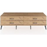 Dienni Hyperion Tv Ünitesi 4 Çekmeceli 176X44X51 Çam-Çam/çam