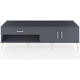 Dienni Hyperion Tv Ünitesi Tek Raflı Tek Çekmeceli 2 Kapaklı 176X44X51 Antrasit-Antrasit/antrasit