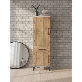Dienni Kronos Çok Amaçlı Dolap Mutfak Banyo Dolabı 2 Raflı Tek Çekmeceli 2 Kapaklı 44X59X134 Aytaşı-Çam - Krem