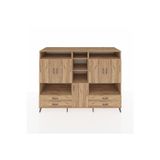 Dienni Kronos Dolap 12 Raflı 4 Çekmeceli 5 Kapaklı 220 x 59 x 163 cm Çam - Çam