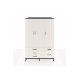 Dienni Kronos Dolap 5 Raflı 5 Çekmeceli 1 Askılı 132 x 59 x 195 cm Antrasit - Aytaşı - Aytaşı