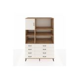 Dienni Kronos Dolap 7 Raflı 8 Çekmeceli 1 Kapaklı 132 x 59 x 195 cm Aytaşı - Aytaşı - Çam