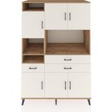 Dienni Kronos Dolap 9 Raflı 6 Çekmeceli 3 Kapaklı 132X59X195 Çam-Aytaşı/aytaşı - Atlas Çam