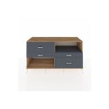 Dienni Kronos Konsol 1 Raflı 4 Çekmeceli 176 x 59 x 99 cm Antrasit - Çam