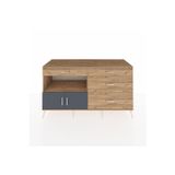 Dienni Kronos Konsol 1 Raflı 4 Çekmeceli 2 Kapaklı 176 x 59 x 99 cm Çam - Antrasit - Çam