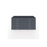 Dienni Kronos Konsol 10 Çekmeceli 176 x 59 x 99 cm Antrasit - Antrasit