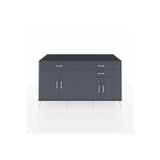 Dienni Kronos Konsol 2 Raflı 3 Çekmeceli 4 Kapaklı 176 x 59 x 99 cm Antrasit - Antrasit