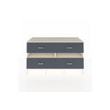Dienni Kronos Konsol 2 Raflı 4 Çekmeceli 176 x 59 x 99 cm Aytaşı - Aytaşı - Antrasit