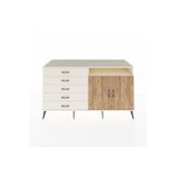 Dienni Kronos Konsol 2 Raflı 5 Çekmeceli 2 Kapaklı 176 x 59 x 99 cm Aytaşı - Çam - Aytaşı