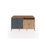 Dienni Kronos Konsol 2 Raflı 5 Çekmeceli 2 Kapaklı 176 x 59 x 99 cm Çam - Antrasit - Çam