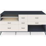 Dienni Kronos Konsol 2 Raflı 7 Çekmeceli 220x59x99 Antrasit-Aytaşı/Aytaşı