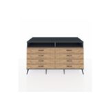 Dienni Kronos Konsol 2 Raflı 8 Çekmeceli 176 x 59 x 99 cm Antrasit - Çam - Antrasit