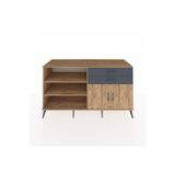 Dienni Kronos Konsol 3 Raflı 2 Çekmeceli 2 Kapaklı 176 x 59 x 99 cm Çam - Antrasit - Çam