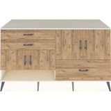 Dienni Kronos Konsol 3 Raflı 3 Çekmeceli 4 Kapaklı 176 x 59 x 99 cm Çam - Aytaşı