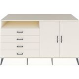 Dienni Kronos Konsol 3 Raflı 4 Çekmeceli 2 Kapaklı 176 x 59 x 99 cm Aytaşı - Aytaşı