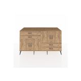 Dienni Kronos Konsol 3 Raflı 4 Çekmeceli 4 Kapaklı 176 x 59 x 99 cm Çam - Çam