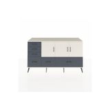 Dienni Kronos Konsol 3 Raflı 6 Çekmeceli 4 Kapaklı 176 x 59 x 99 cm Aytaşı - Aytaşı - Antrasit