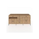 Dienni Kronos Konsol 3 Raflı 6 Çekmeceli 4 Kapaklı 220 x 59 x 99 cm Çam - Çam - Çam