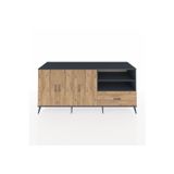 Dienni Kronos Konsol 4 Raflı 1 Çekmeceli 3 Kapaklı 220 x 59 x 99 cm Çam - Antrasit - Çam