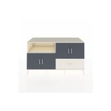 Dienni Kronos Konsol 4 Raflı 1 Çekmeceli 4 Kapaklı 176 x 59 x 99 cm Aytaşı - Aytaşı - Antrasit