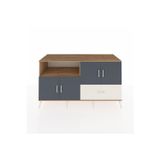Dienni Kronos Konsol 4 Raflı 1 Çekmeceli 4 Kapaklı 176 x 59 x 99 cm Çam - Antrasit - Aytaşı