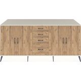 Dienni Kronos Konsol 4 Raflı 2 Çekmeceli 4 Kapaklı 220 x 59 x 99 cm Aytaşı - Çam - Çam