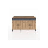Dienni Kronos Konsol 4 Raflı 4 Çekmeceli 3 Kapaklı 176 x 59 x 99 cm Çam - Antrasit - Çam