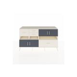 Dienni Kronos Konsol 4 Raflı 5 Çekmeceli 4 Kapaklı 176 x 59 x 99 cm Aytaşı - Aytaşı - Antrasit