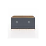 Dienni Kronos Konsol 4 Raflı 6 Çekmeceli 2 Kapaklı 176 x 59 x 99 cm Antrasit - Çam