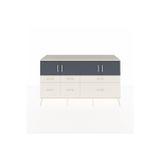 Dienni Kronos Konsol 4 Raflı 6 Çekmeceli 4 Kapaklı 176 x 59 x 99 cm Aytaşı - Aytaşı - Antrasit