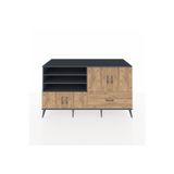 Dienni Kronos Konsol 5 Raflı 1 Çekmeceli 4 Kapaklı 176 x 59 x 99 cm Antrasit - Çam
