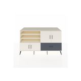 Dienni Kronos Konsol 5 Raflı 1 Çekmeceli 4 Kapaklı 176 x 59 x 99 cm Aytaşı - Aytaşı - Antrasit