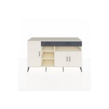 Dienni Kronos Konsol 5 Raflı 3 Çekmeceli 2 Kapaklı 176 x 59 x 99 cm Aytaşı - Antrasit - Aytaşı