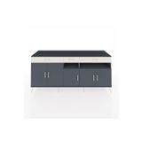 Dienni Kronos Konsol 5 Raflı 3 Çekmeceli 5 Kapaklı 220 x 59 x 99 cm Antrasit - Antrasit - Aytaşı